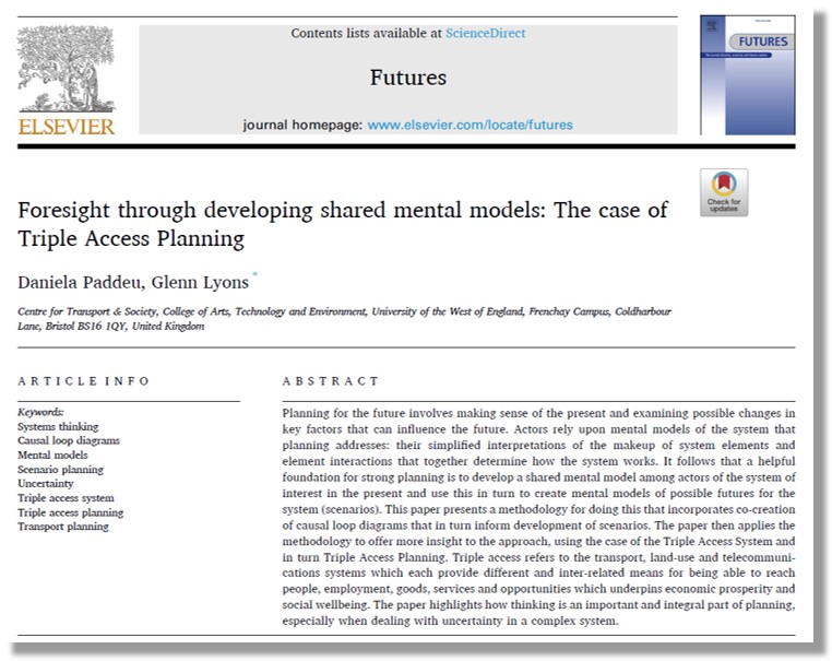 Foresight through developing shared mental models: The case of Triple Access Planning