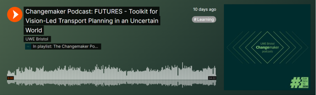 Changemakers – a podcast with the wonderful Annette Smith talking about FUTURES