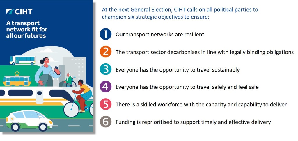 Are the UK political parties in listening mode on transport? The CIHT manfesto has been launched today